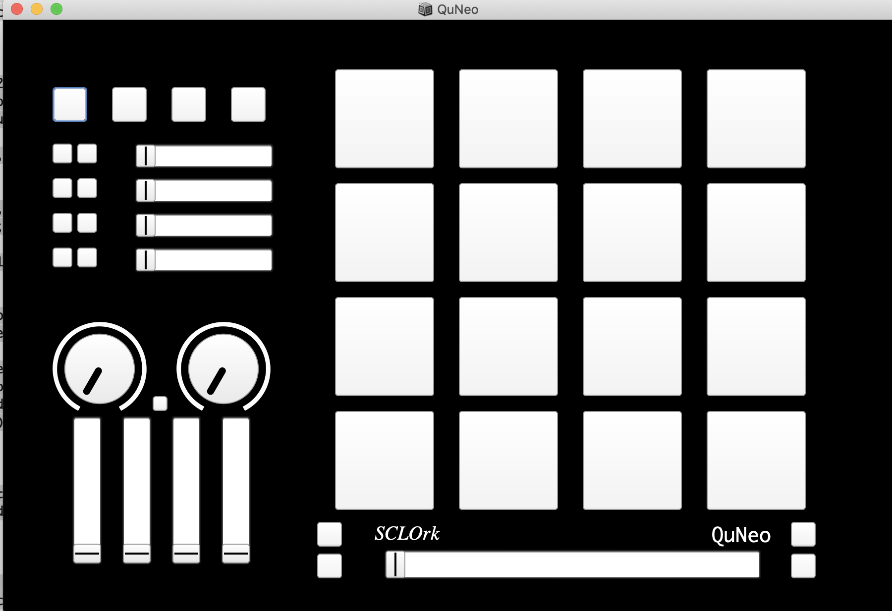 QuNeo GUI for Santa Clara Laptop Orchestra